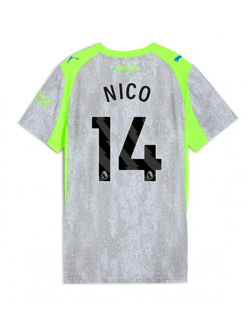 Manchester City Nico Gonzalez #14 Replika Tredje Kläder Dam 2025-26 Kortärmad Manchester City Nico Gonzalez #14 Replika Tredje Kläder Dam 2025-26 Kortärmad